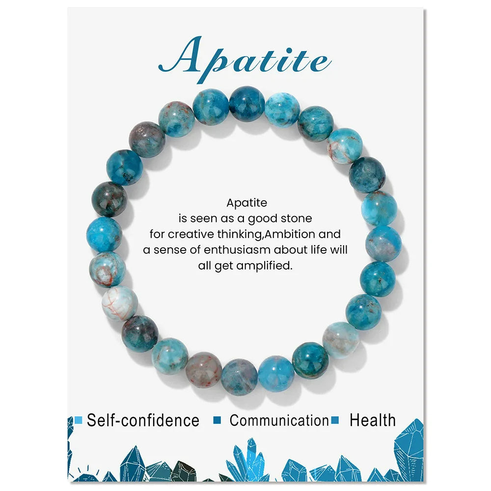 Natural Crystal Healing Energy Bracelet - Aria-Amazonite-Nora Luxe