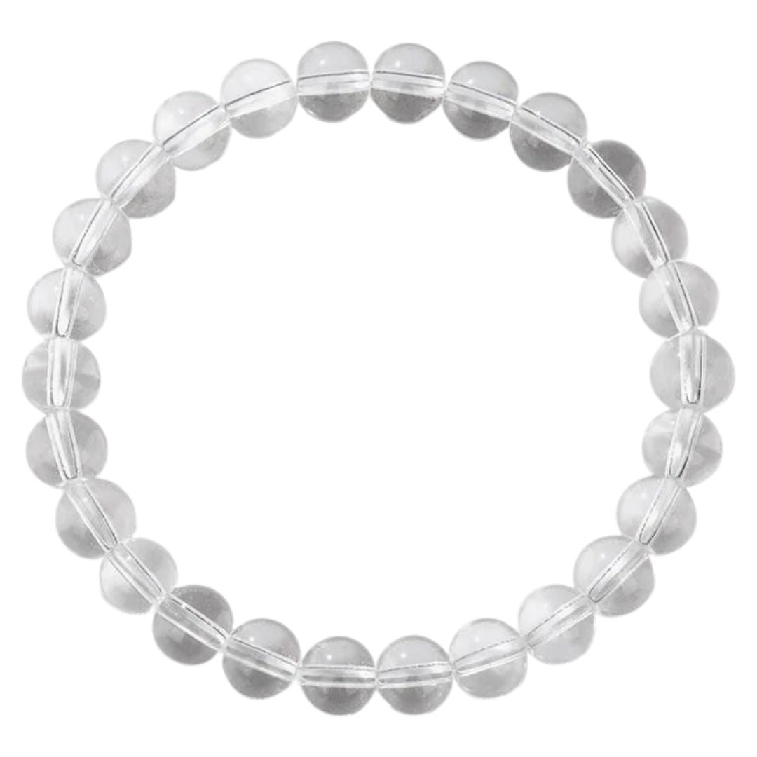 Natural Crystal Healing Energy Bracelet - Aria-Clear crystal-Nora Luxe