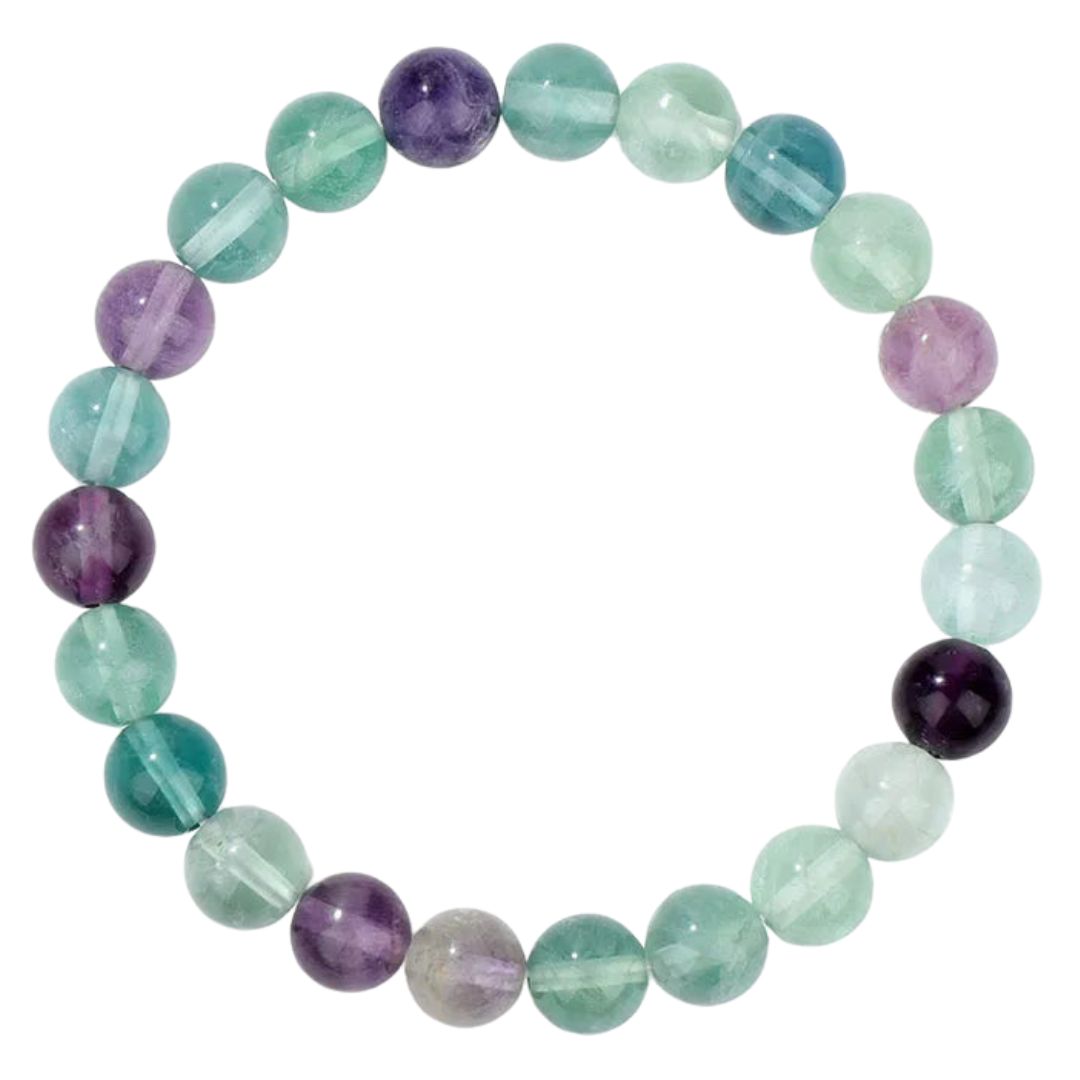 Natural Crystal Healing Energy Bracelet - Aria-Fluorite-Nora Luxe
