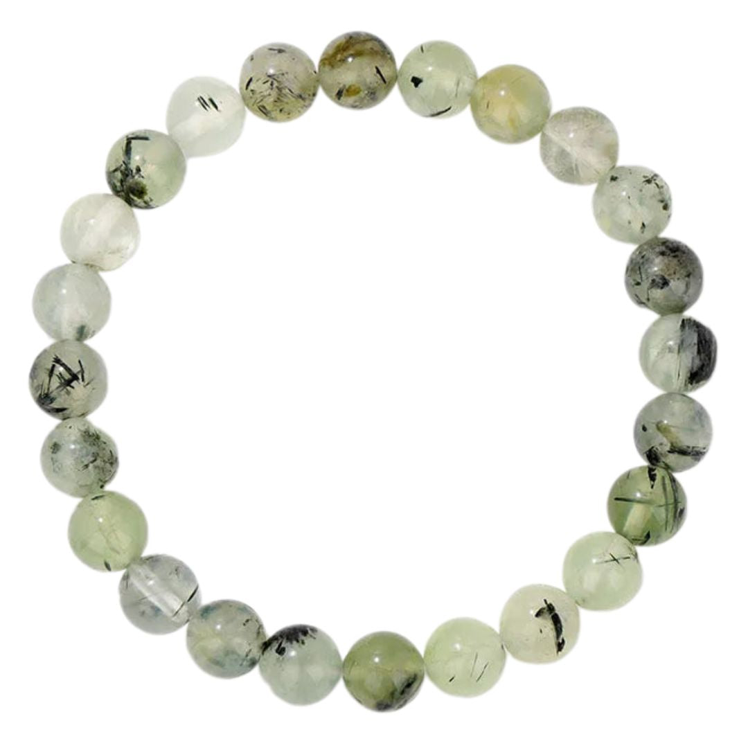Natural Crystal Healing Energy Bracelet - Aria-Prehniet-Nora Luxe
