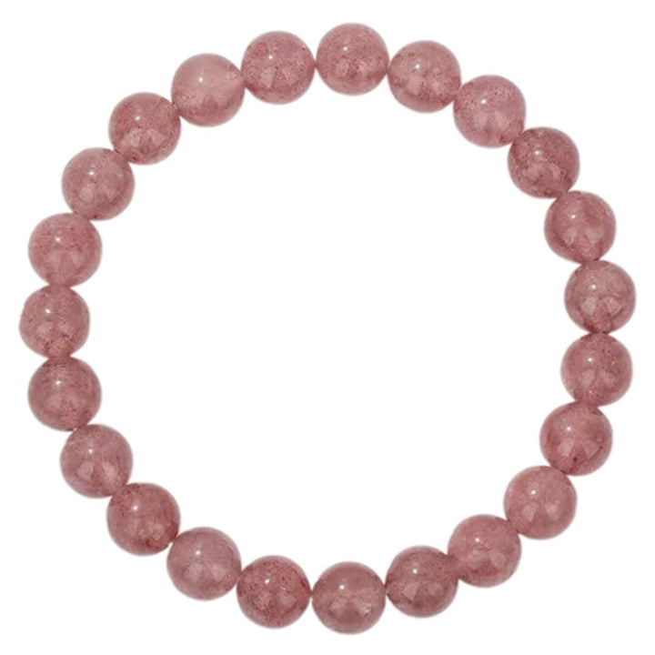 Natural Crystal Healing Energy Bracelet - Aria-Strawberry quartz-Nora Luxe