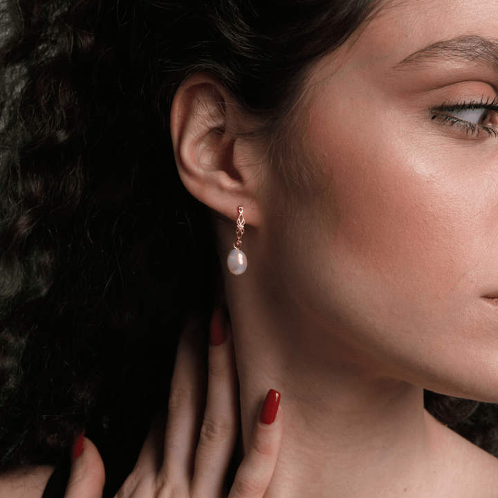 Natural Pearl Earrings - Vivienne-Nora Luxe
