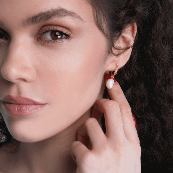 Natural Pearl Earrings - Vivienne-Nora Luxe