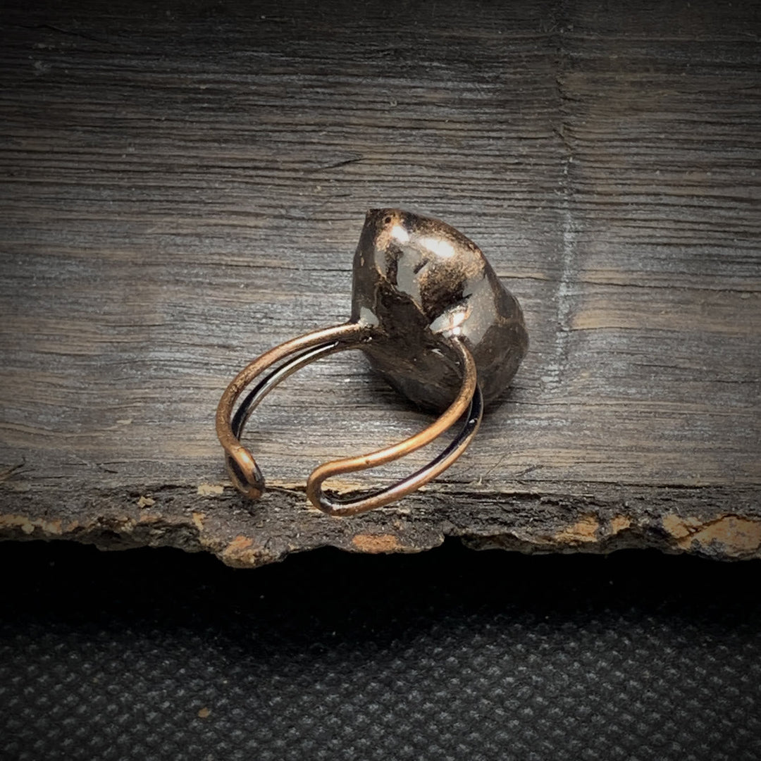 Natural Raw Birthstone Ring - Selina-January & Pomegranate-Nora Luxe