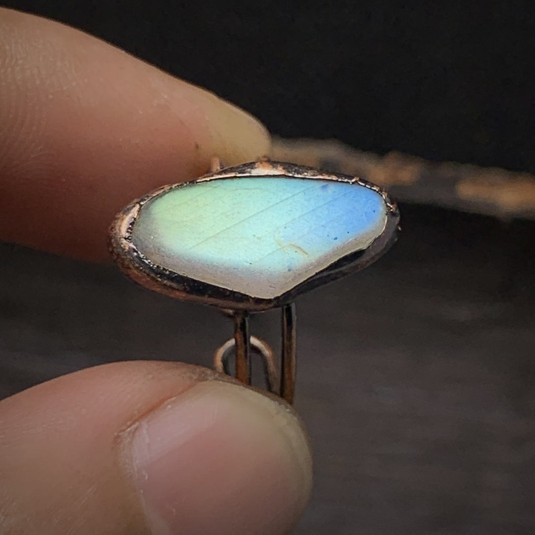 Natural Raw Birthstone Ring - Selina-January & Pomegranate-Nora Luxe