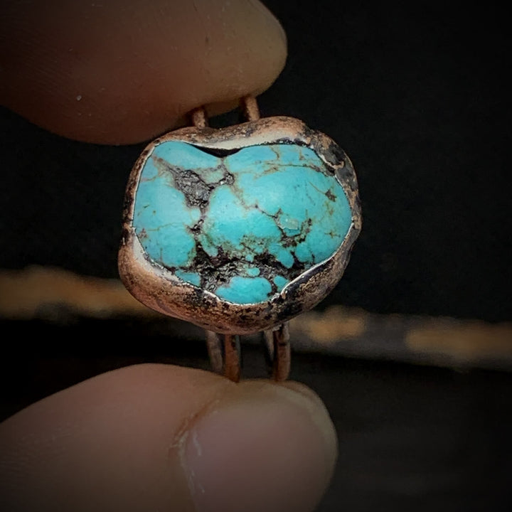 Natural Raw Birthstone Ring - Selina-January & Pomegranate-Nora Luxe