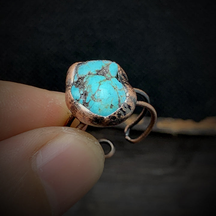 Natural Raw Birthstone Ring - Selina-January & Pomegranate-Nora Luxe