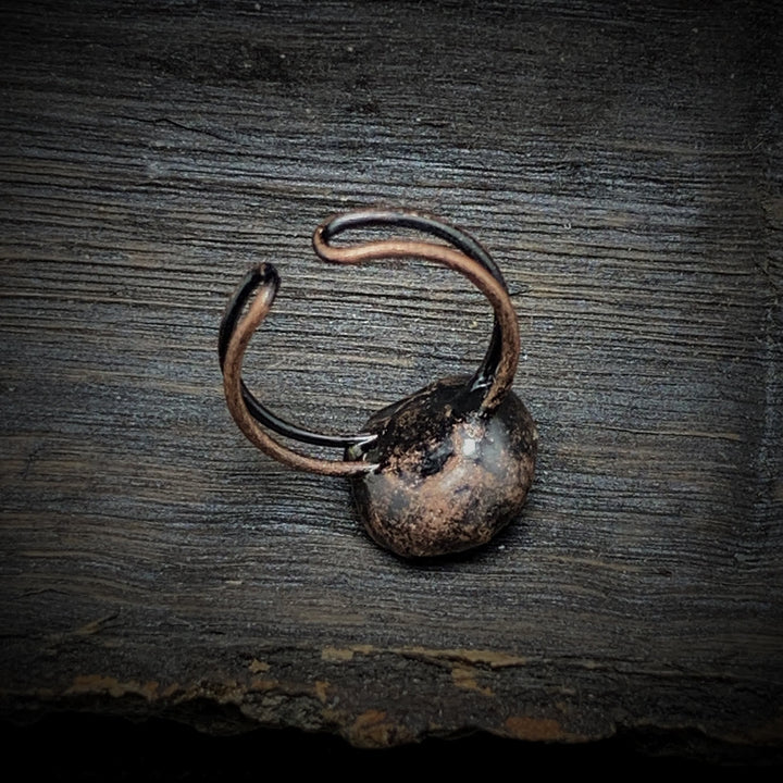 Natural Raw Birthstone Ring - Selina-January & Pomegranate-Nora Luxe