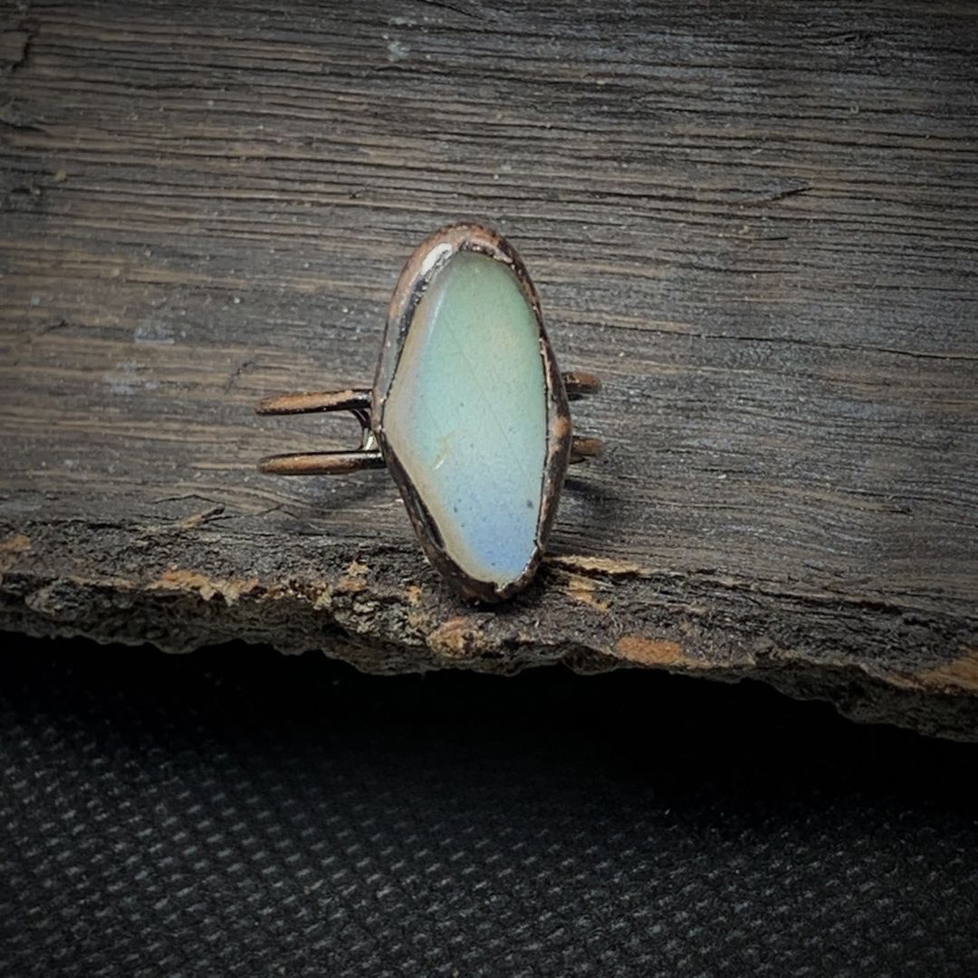 Natural Raw Birthstone Ring - Selina-June & Opal-Nora Luxe