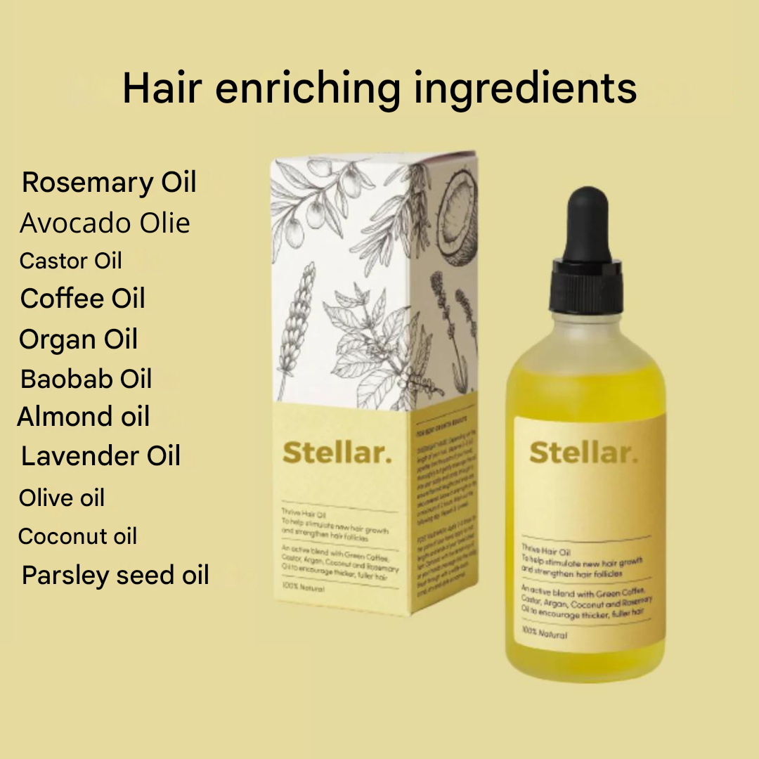 Natural Rosemary Hair Growth Oil - HerbGlow-Nora Luxe