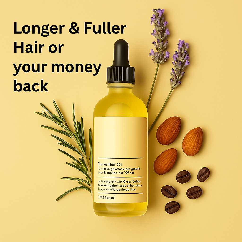 Natural Rosemary Hair Growth Oil - HerbGlow-Nora Luxe