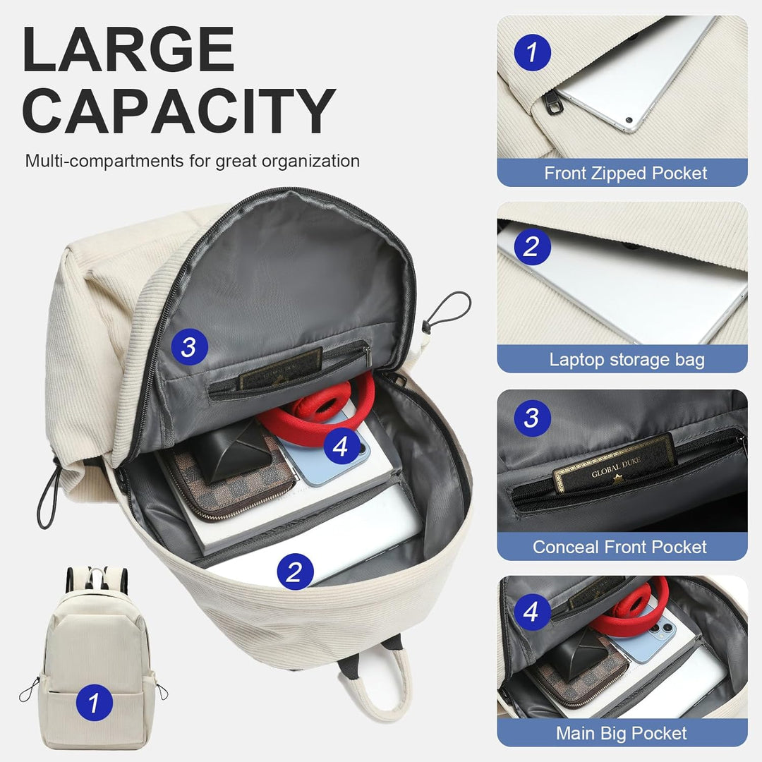 Lightweight Water-Resistant Laptop Backpack with Multi-Pockets – 15.6” (39.62 cm) TravelPro Series