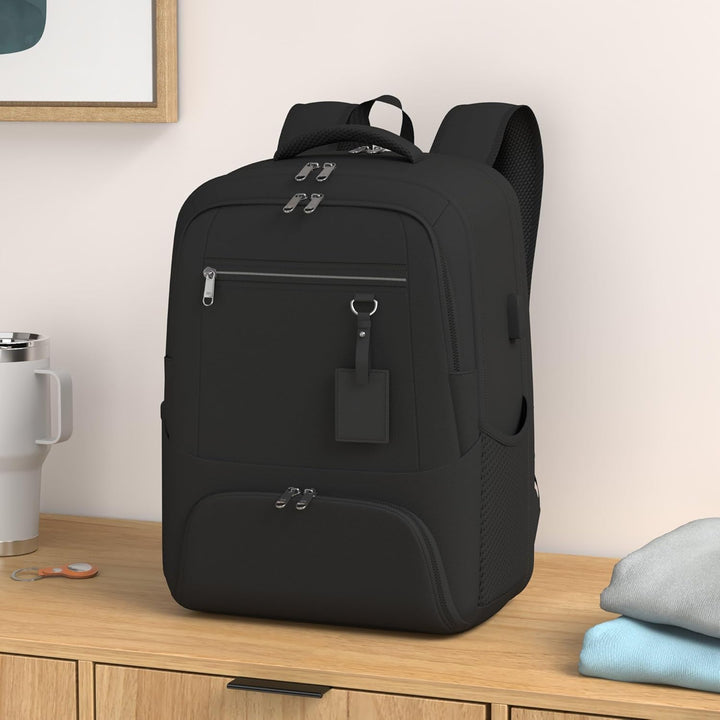 Waterproof Laptop & Lunch Backpack with USB Port – Multi-Compartment Travel Bag