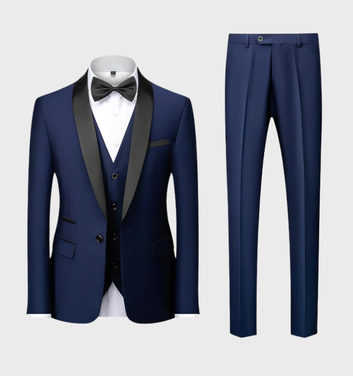 Nice 3-piece Men's Set - Adrian-Dark Blue-S-Nora Luxe