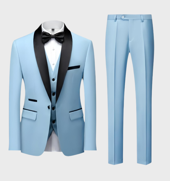 Nice 3-piece Men's Set - Adrian-Light Blue-S-Nora Luxe