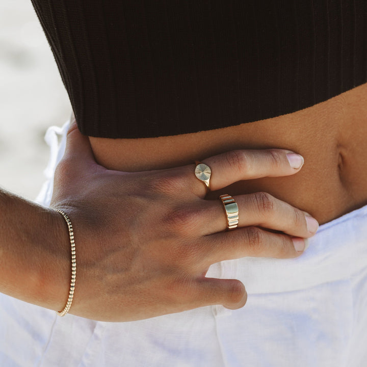 Nice Beaded Bracelet - Nova-Gold-Nora Luxe
