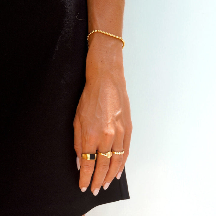 Nice Beaded Bracelet - Nova-Gold-Nora Luxe
