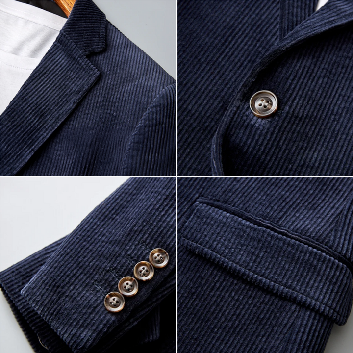 Nice Men's Corduroy Blazer - Vincent-Brown-S-Nora Luxe