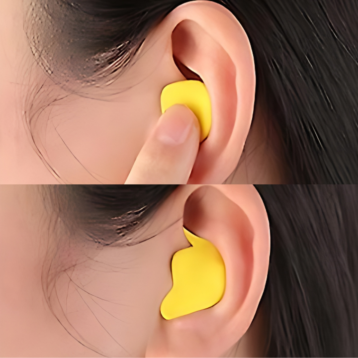 Noise-Cancelling Earplugs - SilentComfort-Yellow-Nora Luxe