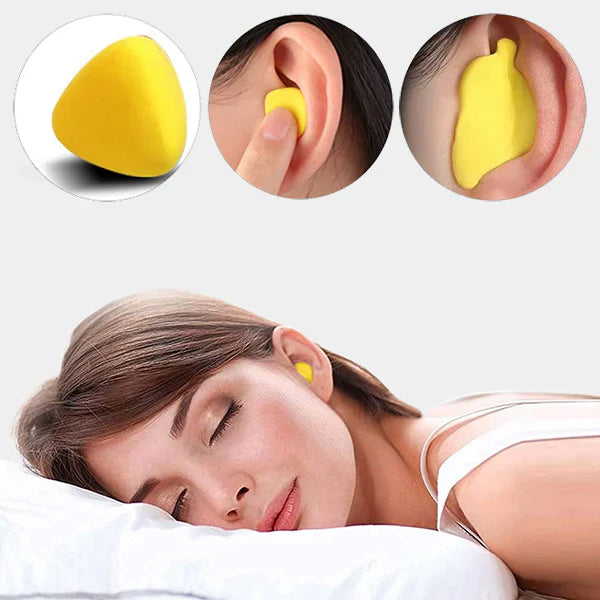 Noise-Cancelling Earplugs - SilentComfort-Yellow-Nora Luxe
