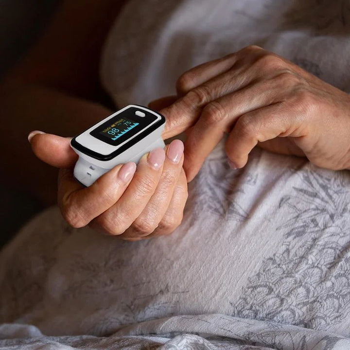 Non-Invasive Finger Oximeter with LED Display - PrecisionPulse-Nora Luxe