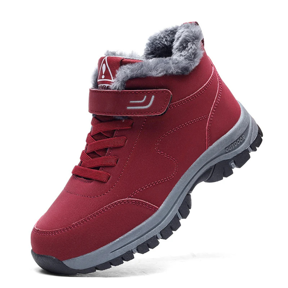 Nordic Comfort Winter Boots | Optimal Support-4-Red-Nora Luxe