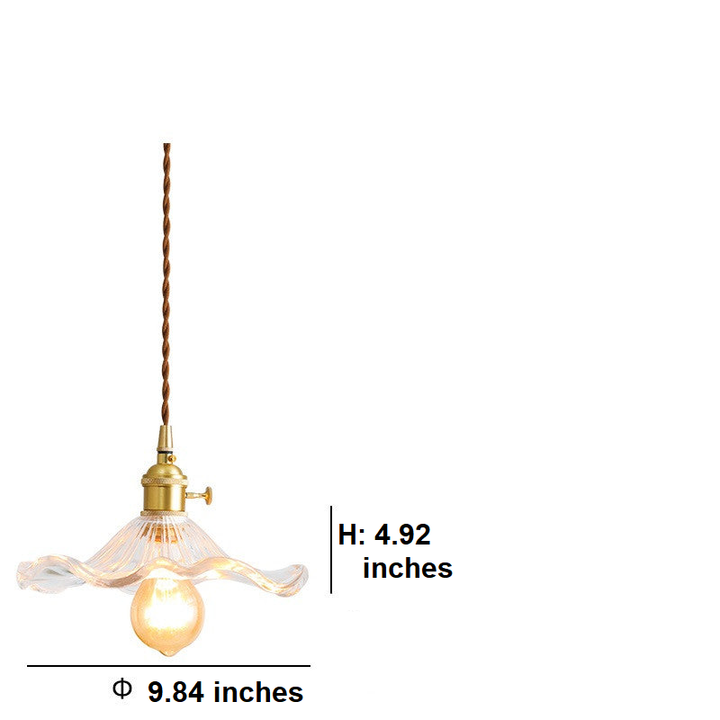 NORDIC DESIGN LED HANGING LAMP | COLOURED GLASS & COPPER LIGHTING FOR BEDROOM, LIVING ROOM & BAR-Glass A-Nora Luxe