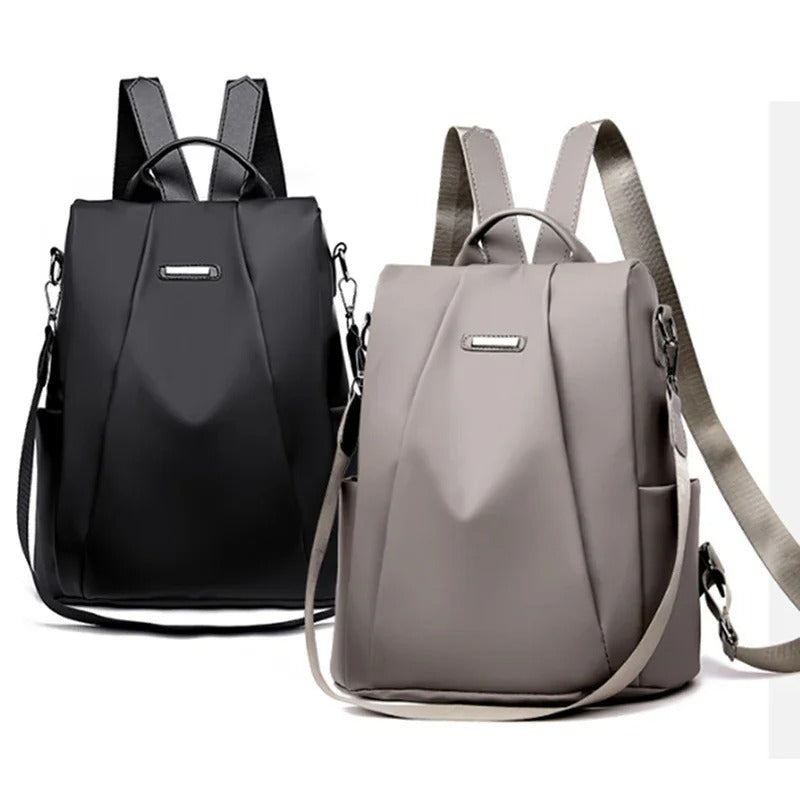 Lightweight Water-Resistant Nylon Backpack for Women – Multi-Way Carry