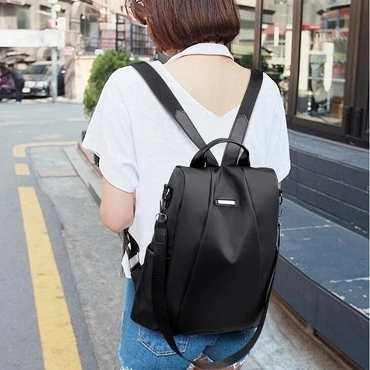 Lightweight Water-Resistant Nylon Backpack for Women – Multi-Way Carry