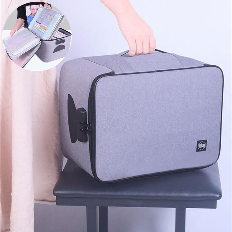 Lockable Waterproof Document Storage Case – Buy 1, Take 1 FREE Multi-Layer Travel Organiser