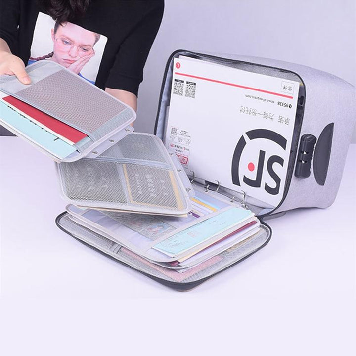 Lockable Waterproof Document Storage Case – Buy 1, Take 1 FREE Multi-Layer Travel Organiser