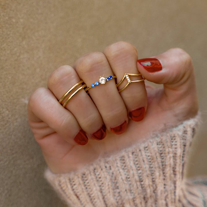 Open Double Ring - Amaya-Gold-Nora Luxe