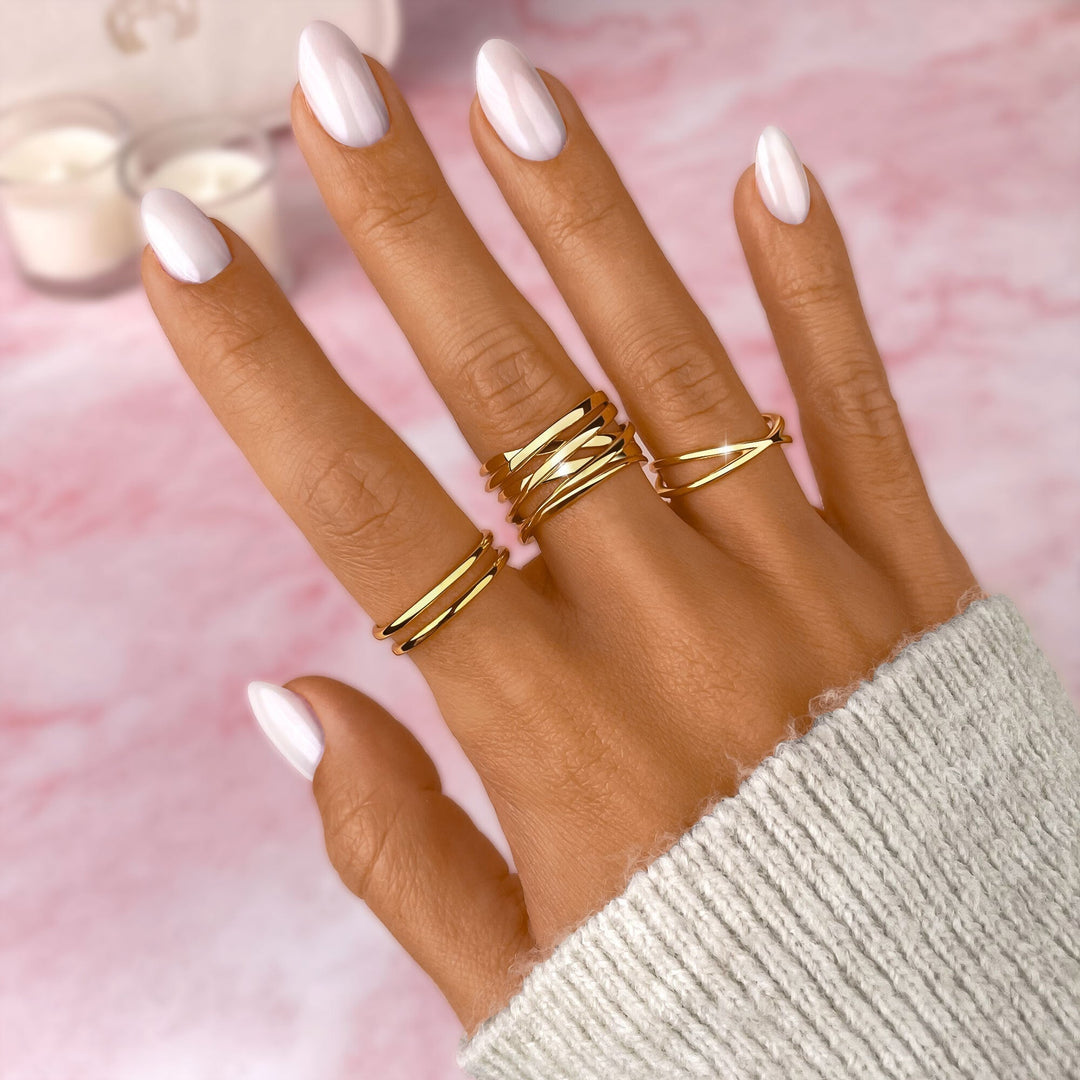 Open Double Ring - Amaya-Gold-Nora Luxe