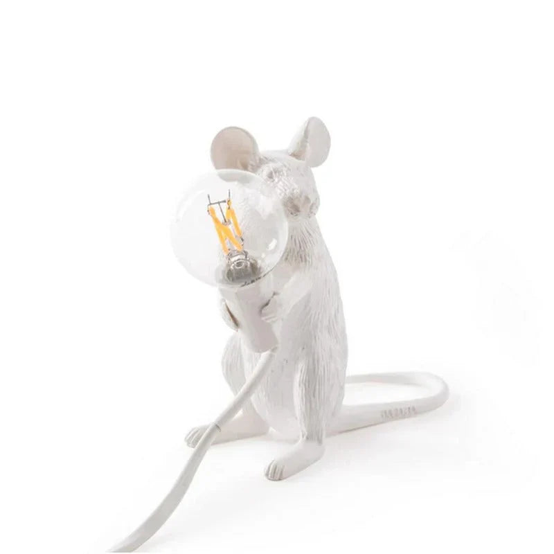 Original Mouse Lamp - SqueakLight-Standing Mouse / Gold-Nora Luxe