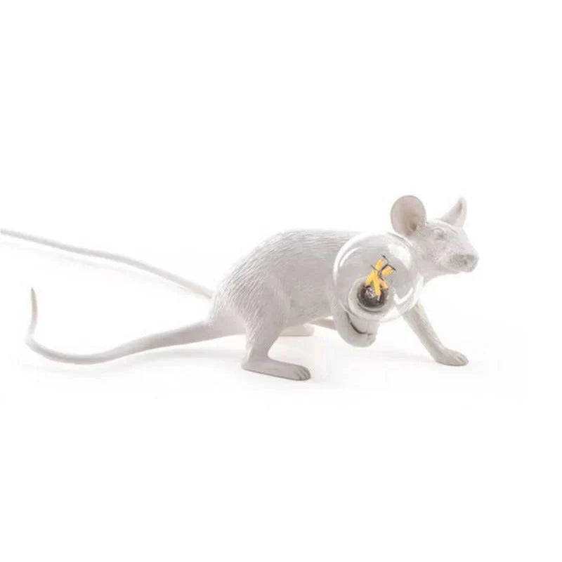 Original Mouse Lamp - SqueakLight-Standing Mouse / Gold-Nora Luxe