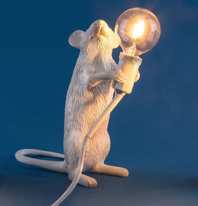 Original Mouse Lamp - SqueakLight-Standing Mouse / Gold-Nora Luxe