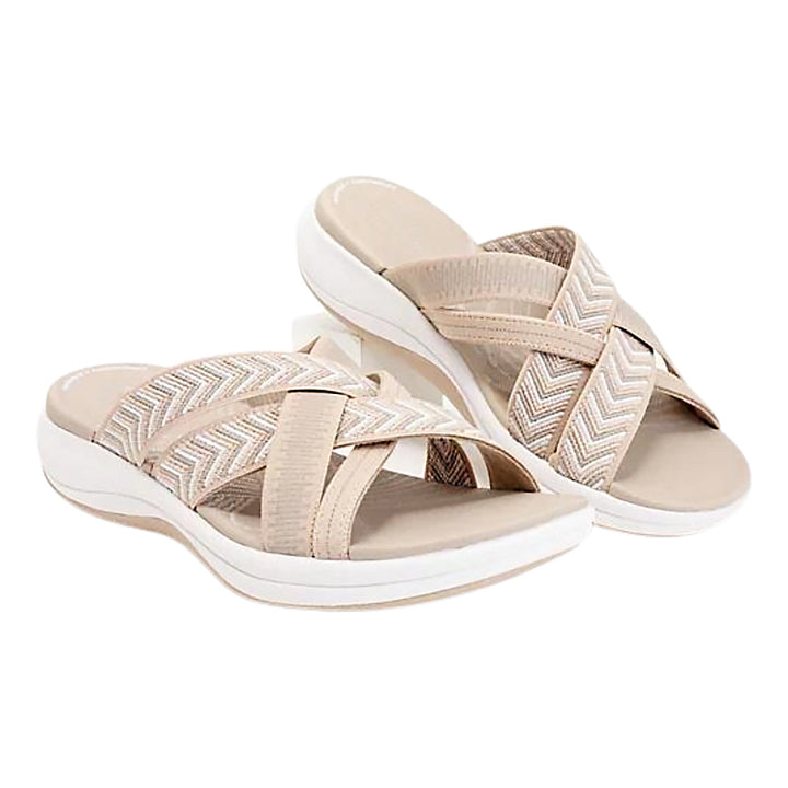 Ortho-Sandals - StrideWell-Beige-2.5-Nora Luxe