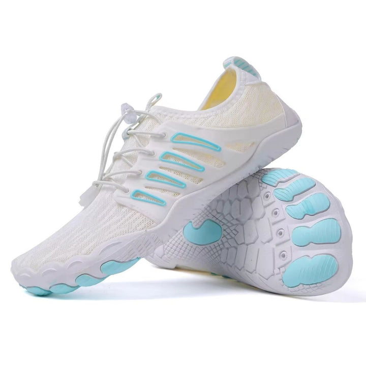 Orthopaedic Barefoot Shoes - BioStride PRO 2.0-White/Blue-3.5-Nora Luxe