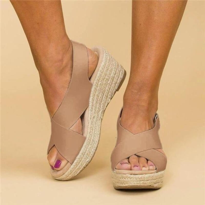 Orthopaedic Comfort Sandals - Serena-Brown-3.5-Nora Luxe