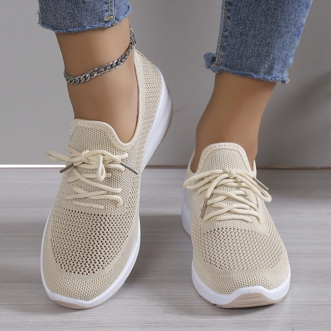 Orthopaedic comfort shoes with arch support for ladies – Alessa-Beige-5.5-Nora Luxe