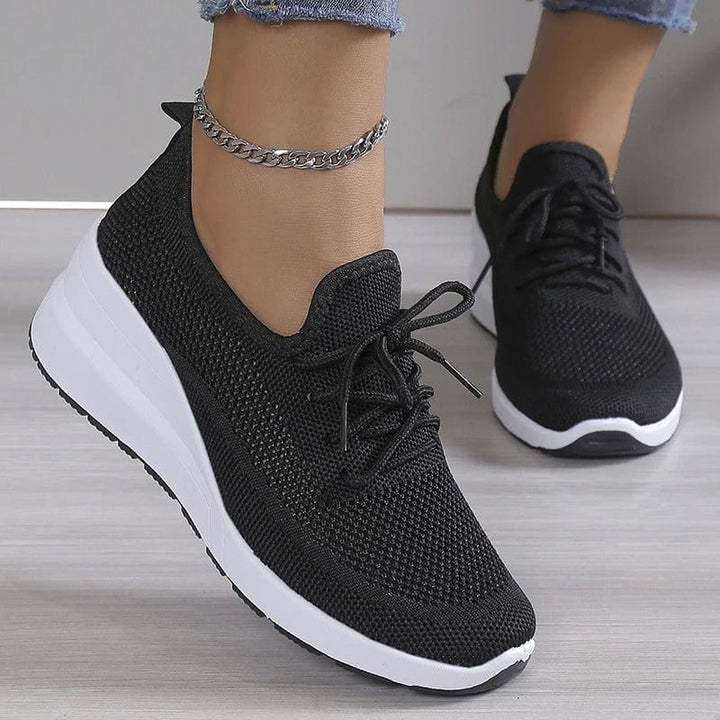 Orthopaedic comfort shoes with arch support for ladies – Alessa-Black-5.5-Nora Luxe