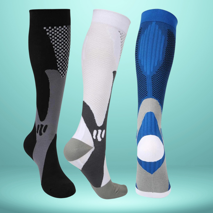 Orthopaedic Compression Socks - ActiveSupport-Black-S/M (4.5 – 6.5)-3 pairs-Nora Luxe