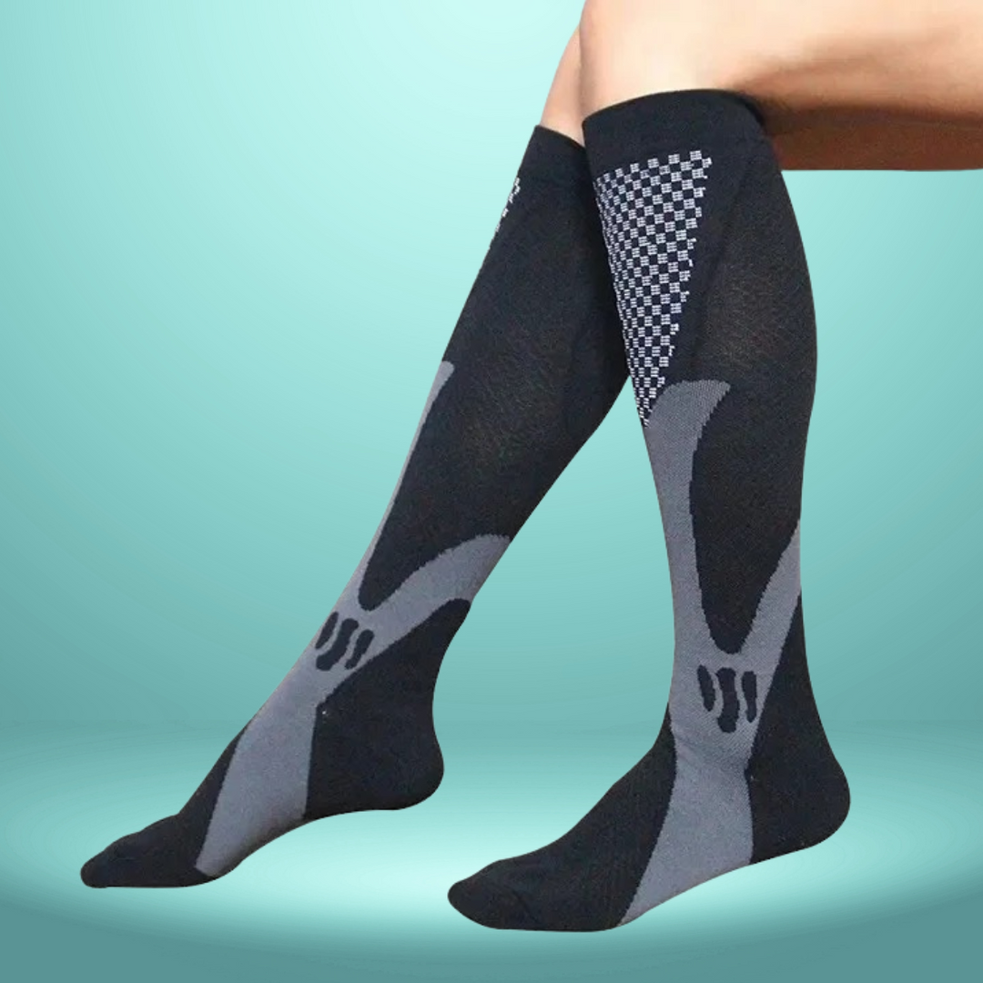 Orthopaedic Compression Socks - ActiveSupport-Black-S/M (4.5 – 6.5)-3 pairs-Nora Luxe