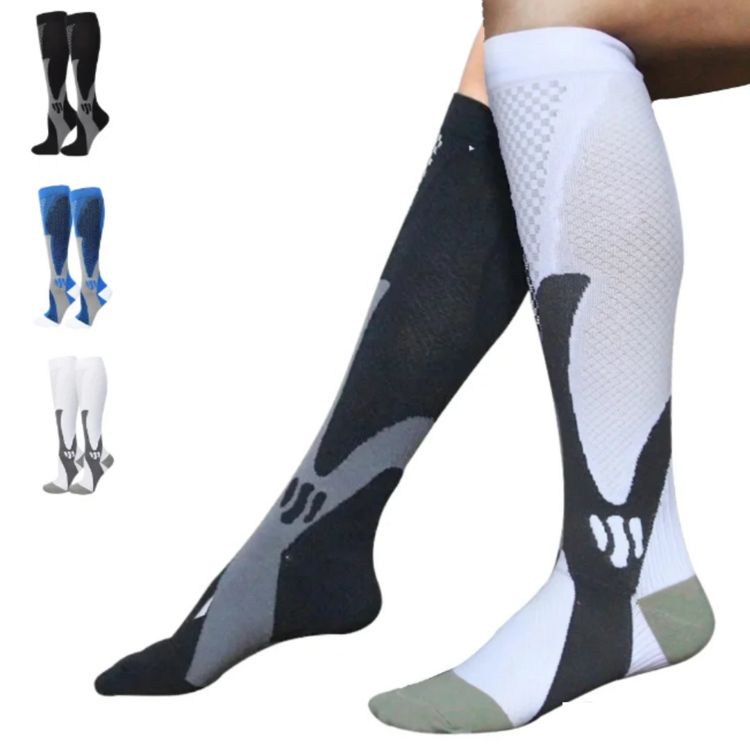 Orthopaedic Compression Socks - ActiveSupport-Black-S/M (4.5 – 6.5)-3 pairs-Nora Luxe