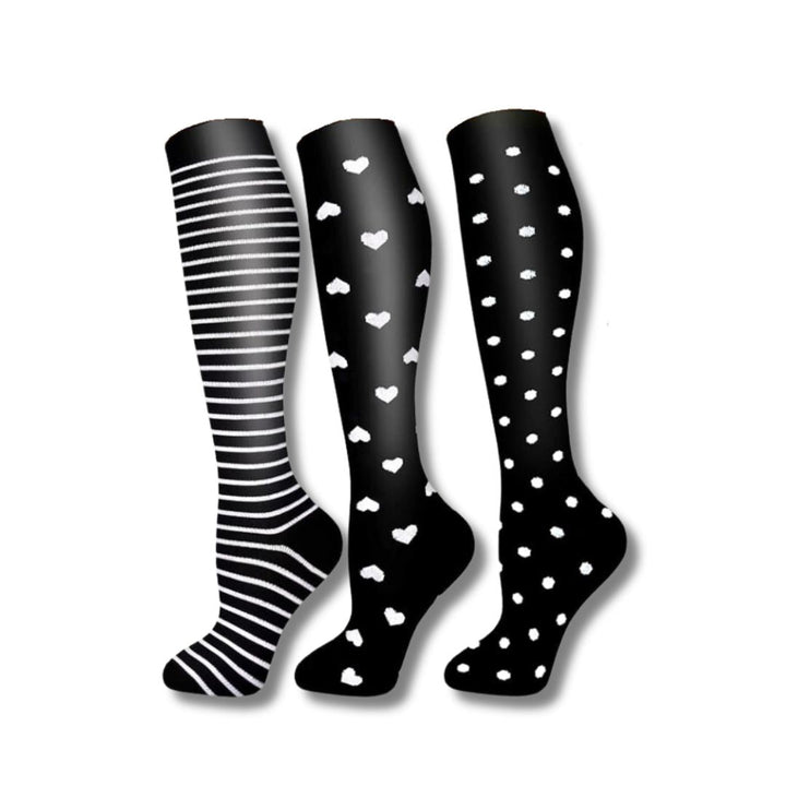 Orthopaedic Compression Socks (Ladies) - VitalEase-1 (2+1 FREE)-US 5 – 8 (S/M)-Nora Luxe
