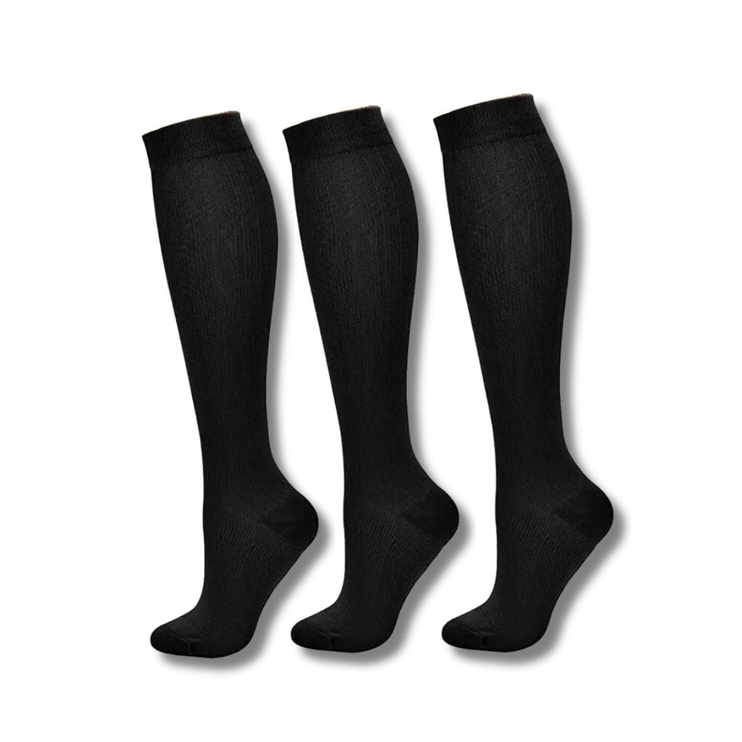 Orthopaedic Compression Socks (Ladies) - VitalEase-2 (2+1 FREE)-US 5 – 8 (S/M)-Nora Luxe