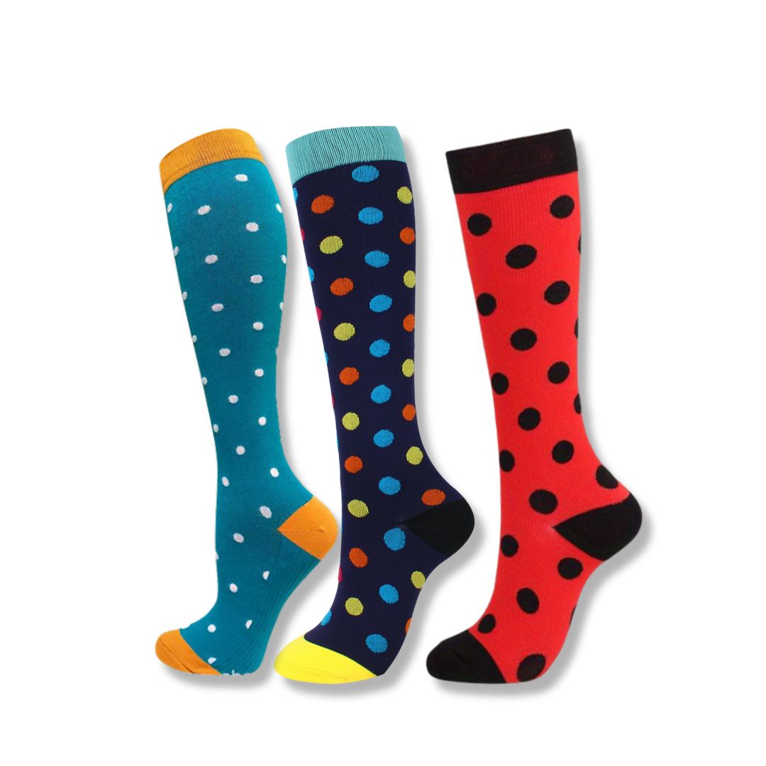 Orthopaedic Compression Socks (Ladies) - VitalEase-6 (2+1 FREE)-US 5 – 8 (S/M)-Nora Luxe