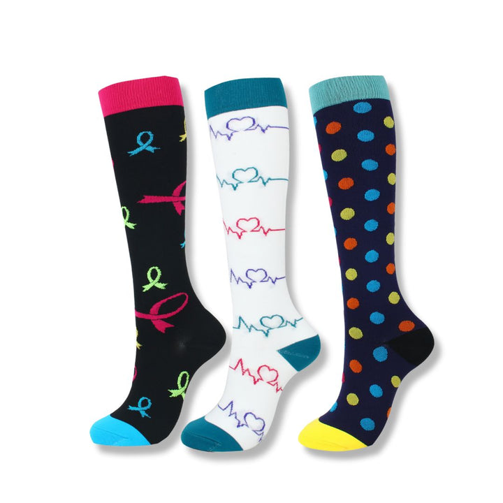 Orthopaedic Compression Socks (Ladies) - VitalEase-8 (2+1 FREE)-US 5 – 8 (S/M)-Nora Luxe