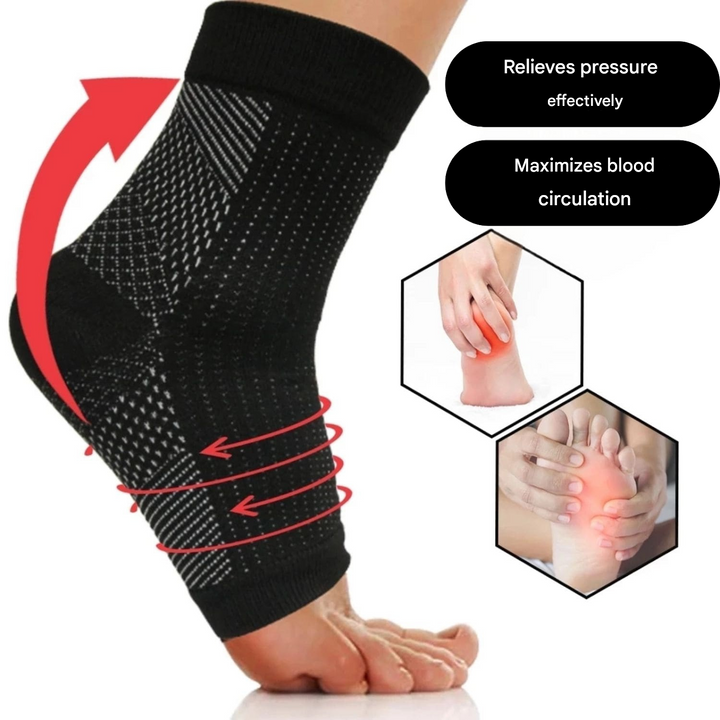 Orthopaedic Compression Socks - RevitaStep-Black-5 – 7.5-1x Pair-Nora Luxe