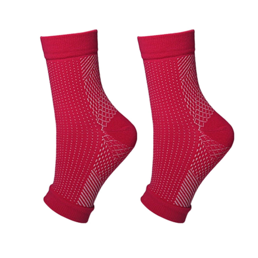 Orthopaedic Compression Socks - RevitaStep-Red-5 – 7.5-1x Pair-Nora Luxe